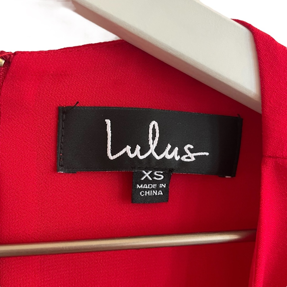 Lulu's Red Mini Shift Dress - Picture 3 of 6